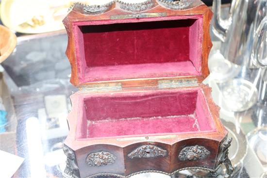 An early walnut jewellery box